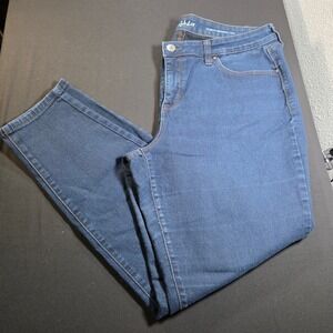Style & Co Curvy Skinny Leg Jeans Dark Wash Blue Denim Size 14